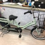 子供乗せにも、大量の買い物用にも便利な自転車「ふらっかーずココッティ」お買い上げいただきました。
