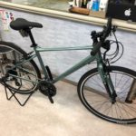 シェクター「カエルム」人気のクロスバイクが再入荷。今回は465mm。メタリックグリーンです☆