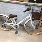 当店では子供車の「アンテロープガールズ」ホワイトが一番人気なのです！